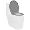 Toilette à libération rapide  avec fermeture douce Duroplast Grise