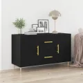 Buffet  en Chêne Noir 100x36x60 cm en Bois d'Ingénierie