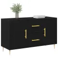 Buffet  en Chêne Noir 100x36x60 cm en Bois d'Ingénierie