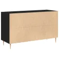 Buffet  en Chêne Noir 100x36x60 cm en Bois d'Ingénierie
