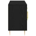 Buffet  en Chêne Noir 100x36x60 cm en Bois d'Ingénierie