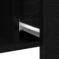 Buffet  en Chêne Noir 100x36x60 cm en Bois d'Ingénierie