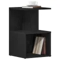 Tables de chevet  2 pcs Chêne noir 35x35x55 cm Bois manufacturé