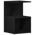 Tables de chevet  2 pcs Chêne noir 35x35x55 cm Bois manufacturé