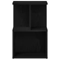 Tables de chevet  2 pcs Chêne noir 35x35x55 cm Bois manufacturé
