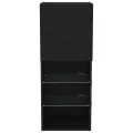 Meuble TV  avec éclairage LED Chêne noir 40,5x30x102 cm