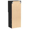 Meuble TV  avec éclairage LED Chêne noir 40,5x30x102 cm