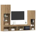 Meuble TV  avec lumières LED Chêne artisan 40.5x30x102 cm