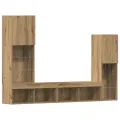 Meuble TV  avec lumières LED Chêne artisan 40.5x30x102 cm