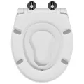 Siège de toilette pour famille  avec siège enfant Démontage rapide en Duroplast