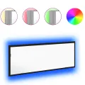 Miroir LED de salle de bain  - Chêne Noir - 100x8,5x37 cm - Bois reconstitué