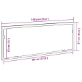 Miroir LED de salle de bain  - Chêne Noir - 100x8,5x37 cm - Bois reconstitué