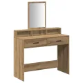 Table de maquillage  avec des tiroirs en chêne artisanal 100x41x140 cm