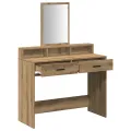 Table de maquillage  avec des tiroirs en chêne artisanal 100x41x140 cm