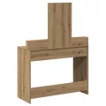 Table de maquillage  avec des tiroirs en chêne artisanal 100x41x140 cm