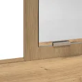 Table de maquillage  avec des tiroirs en chêne artisanal 100x41x140 cm