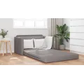 Canapé Lit Sol 2-en-1 Taupe 124x71x78 cm Tissu