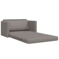 Canapé Lit Sol 2-en-1 Taupe 124x71x78 cm Tissu