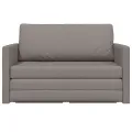 Canapé Lit Sol 2-en-1 Taupe 124x71x78 cm Tissu