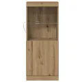 Buffet  avec lumières LED Chêne artisanal 41x37x100 cm