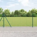 Clôture Euro avec 7 poteaux 1x10 m en acier galvanisé