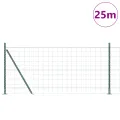 Clôture Euro avec 13 poteaux pour 1x25 m en acier galvanisé