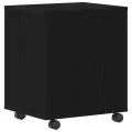 Cabinet roulant  en chêne noir 45x38x54 cm en bois d'ingénierie