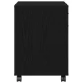 Cabinet roulant  en chêne noir 45x38x54 cm en bois d'ingénierie