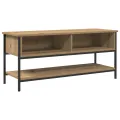 Meuble TV  en chêne artisan 100x35x45 cm en bois d'ingénierie et acier