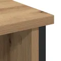 Meuble TV  en chêne artisan 100x35x45 cm en bois d'ingénierie et acier
