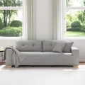 Canapé 3 places  Gris nuage 180 cm Tissu