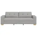 Canapé 3 places  Gris nuage 180 cm Tissu