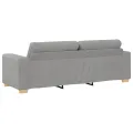 Canapé 3 places  Gris nuage 180 cm Tissu