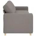 Canapé 3 places taupe 180 cm en tissu
