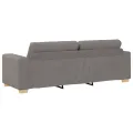 Canapé 3 places taupe 180 cm en tissu