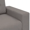 Canapé 3 places taupe 180 cm en tissu