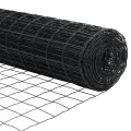 Clôture Euro Ensemble de 2 Gris Métal 25 x 1 m Clôture Euro