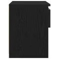 Table de nuit  Noir Chêne 40x30x39 cm en bois d'ingénierie