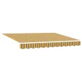 Auvent rétractable automatique multicolore rayé 300x250 cm