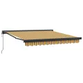 Auvent rétractable automatique multicolore rayé 300x250 cm