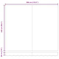 Auvent rétractable automatique multicolore rayé 300x250 cm