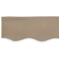 Tissu de Remplacement pour Auvent pour Cadre de 4x3 m Beige