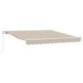 Auvent Rétractable Manuel Beige 300x250 cm