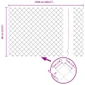 Clôture en Chaîne 0.6x25 m Acier Galvanisé