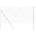 Clôture en chaînes Set de 2 Acier galvanisé 25 x 1 m Durable