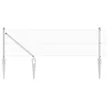 Set de poteaux de clôture Lot de 2 Galvanisé Acier galvanisé