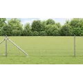 Ensemble de poteaux de clôture Set de 2 Acier galvanisé 25 x 0,5 m