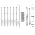 Clôture en Treillis Pack de 2 Acier galvanisé 25 x 0.8 m Costaud