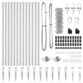 Clôture en Treillis Pack de 2 Acier galvanisé 25 x 0.8 m Costaud