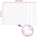 Clôture hexagonale verte 0.6x25 m en acier